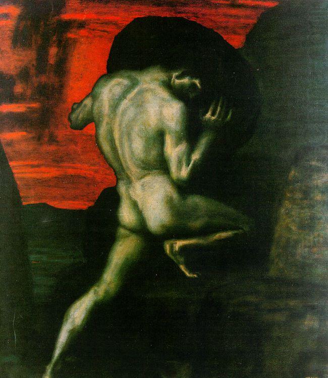Franz von Stuck Sisyphus china oil painting image